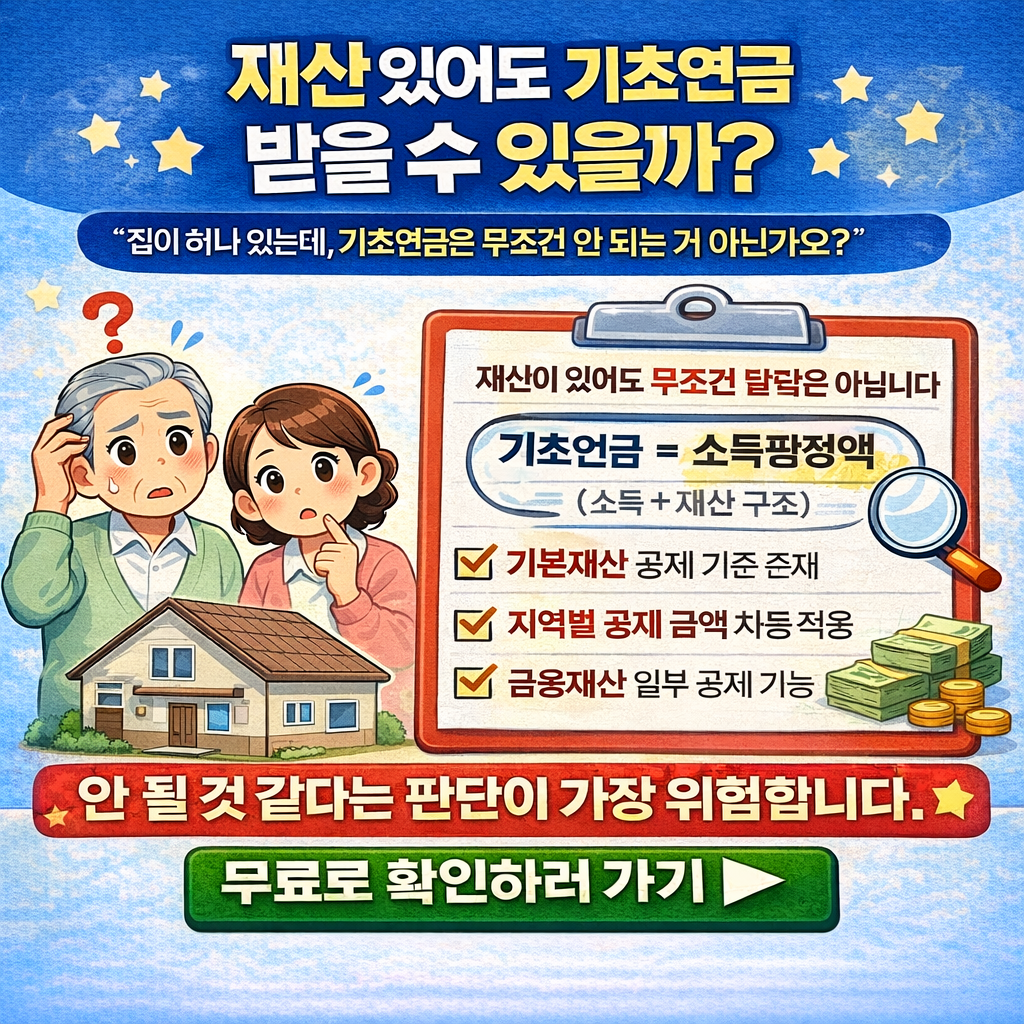 재산 있어도 기초연금