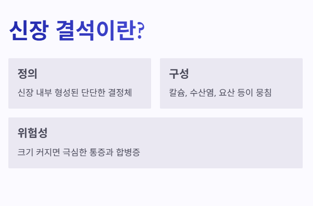 신장 결석이란?