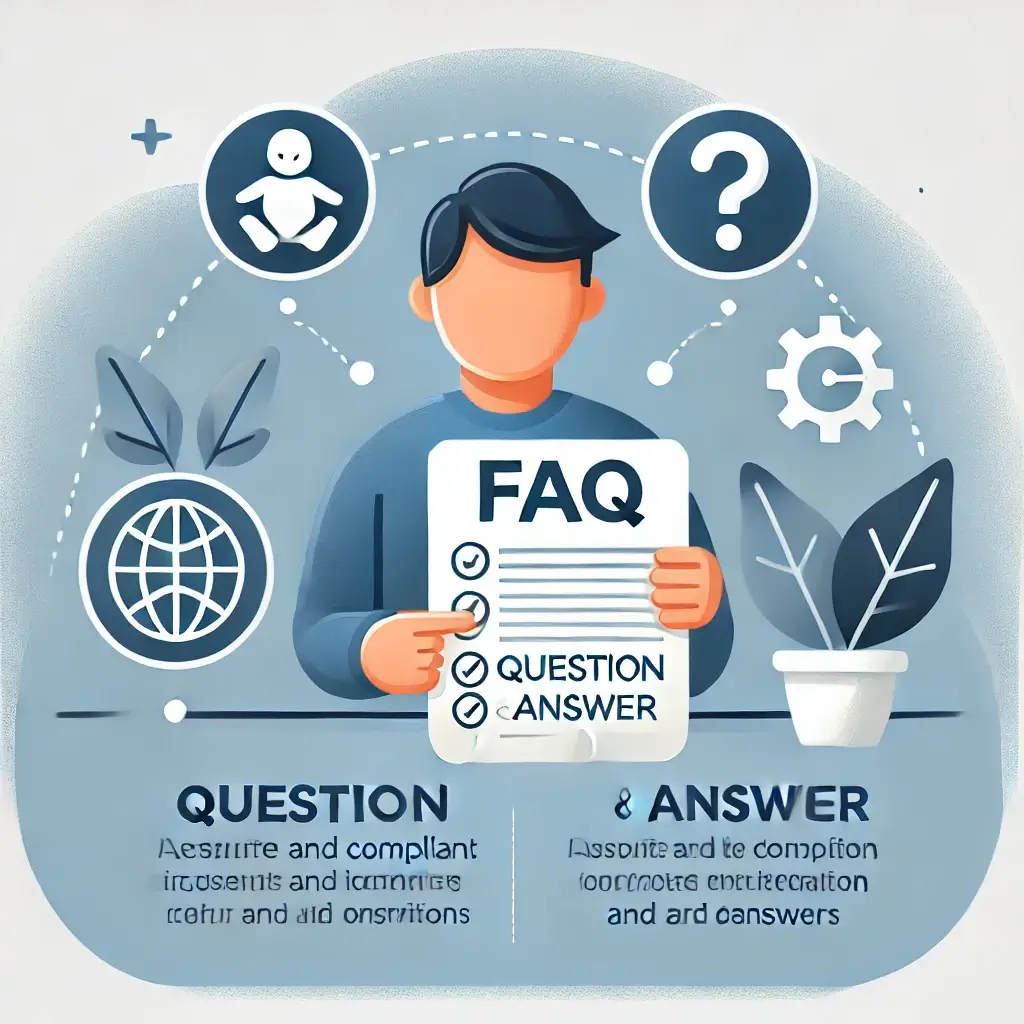 아이돌봄서비스 FAQ를 다룬 문서와 아이콘 이미지.