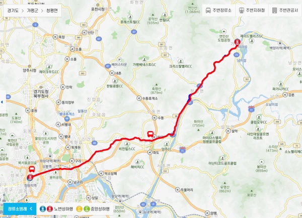 가평-1330-2번-직행좌석버스-상세-경유지-및-노선도