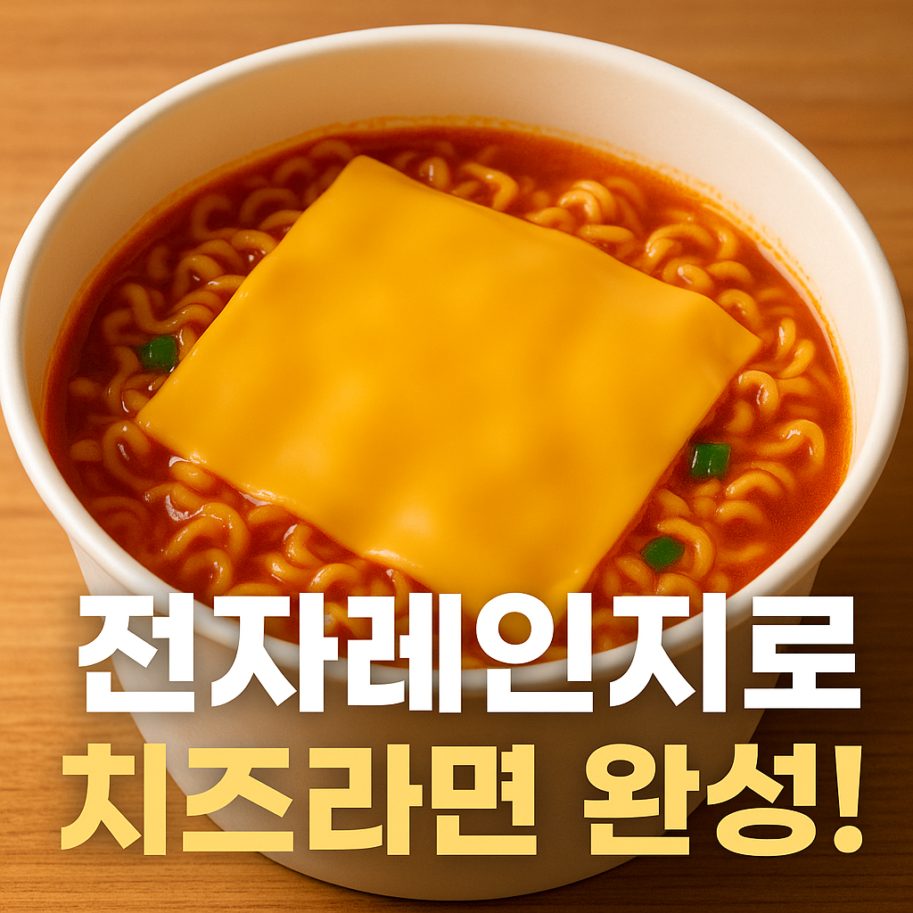 편의점 재료로 만드는 초간단 치즈라면