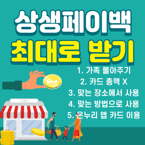 상생페이백 최대로 받을 수 있는 추천 방법