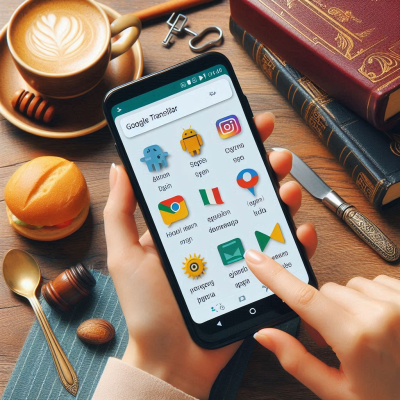 스마트폰 화면에서 마이크와 관련된 애플리케이션 아이콘이 나타나는 장면입니다.