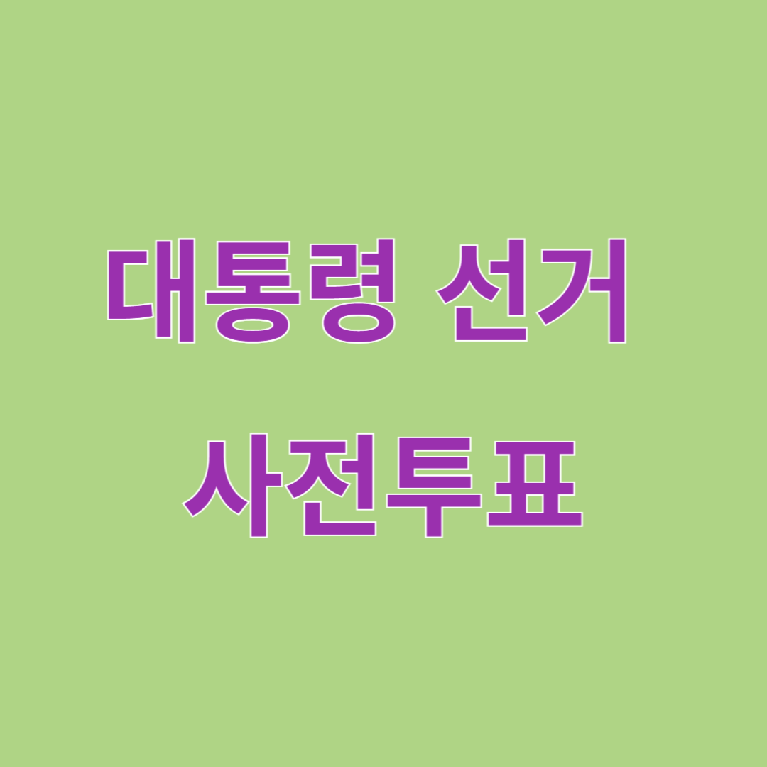 대통령 선거 사전투표