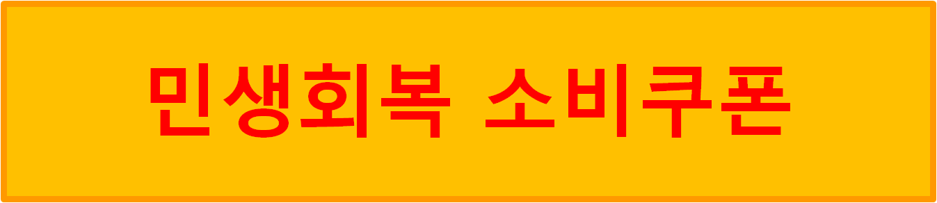 민생회복 소비쿠폰