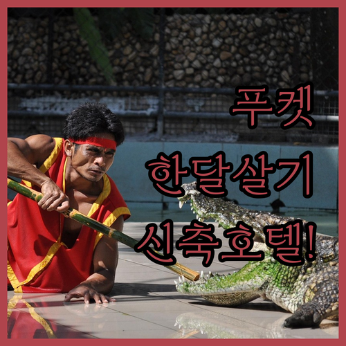 푸켓 한 달 살기 추천 숙소부터 신축..