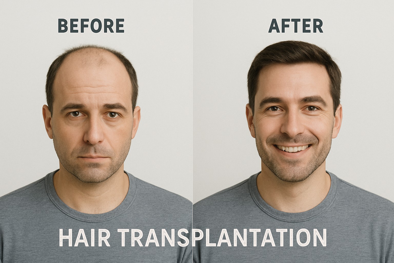 탈모 수술 전후 AI이미지