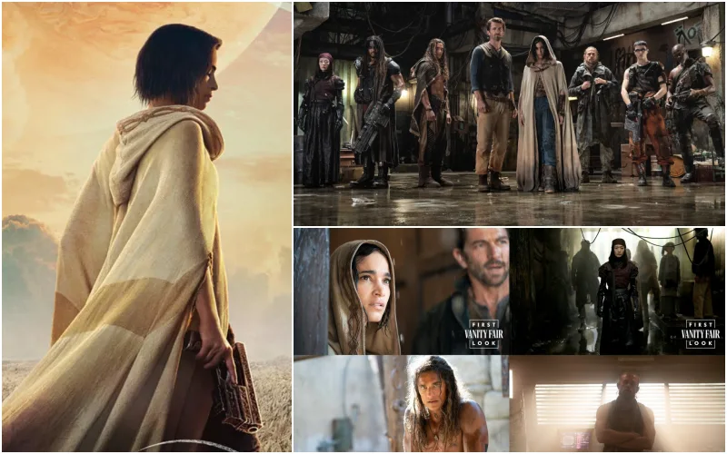 망토를 쓴 코라와 그녀의 동료 전사들