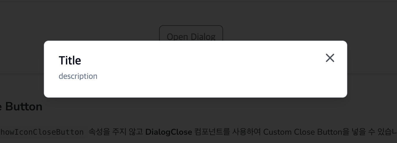 with header(2) - open dialog