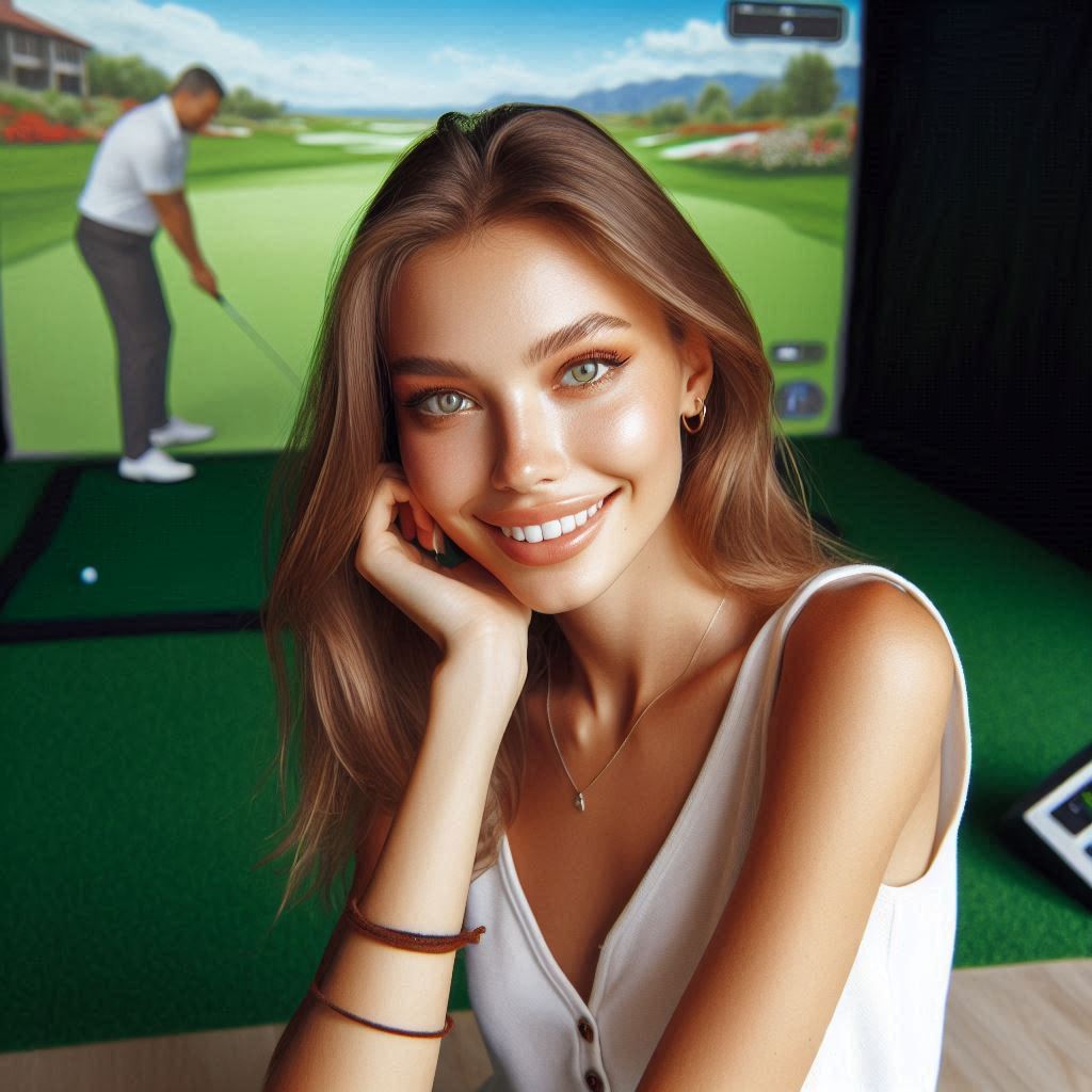 실내골프연습장 배경