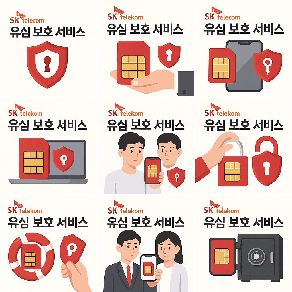 SKT 유심 보호 서비스 신청 및 비밀번호 설정 방법