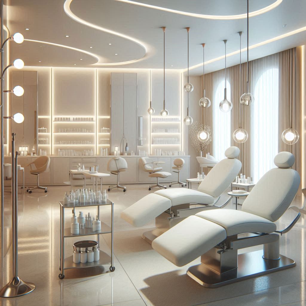 피부,체형관리 샵 배경