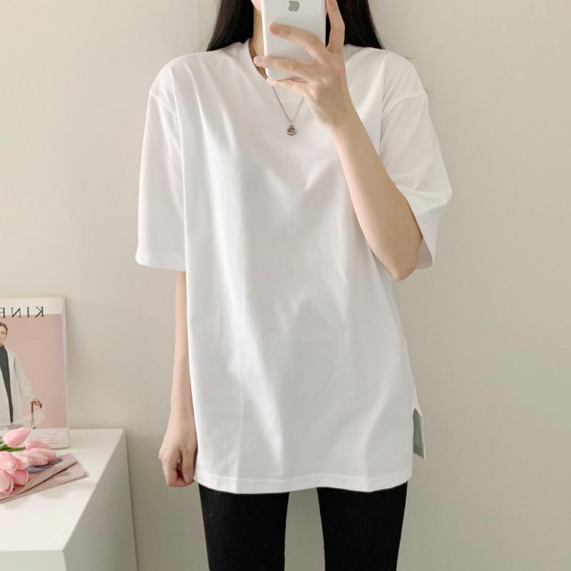 데일리 레이어드 반팔티 오버핏 박스티 롱티 레깅스코디