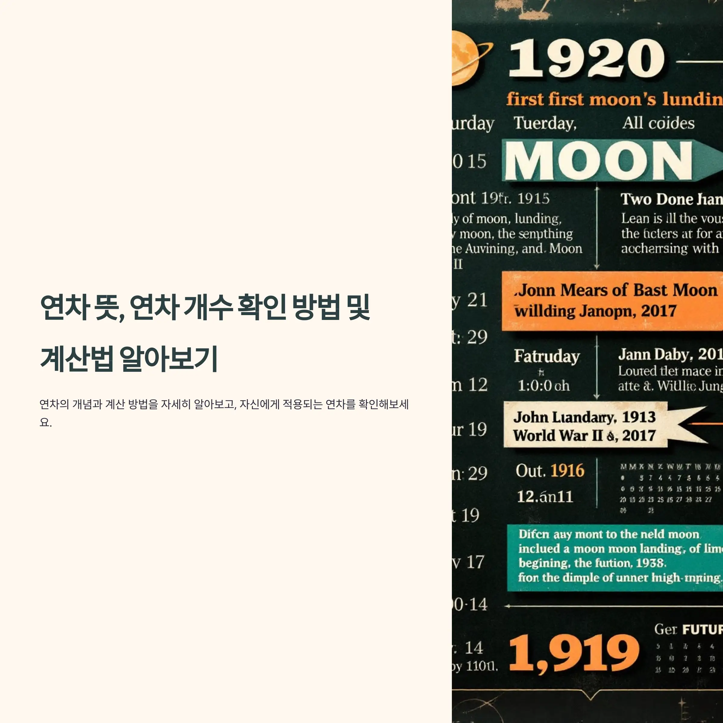 연차 뜻 연차 개수 확인