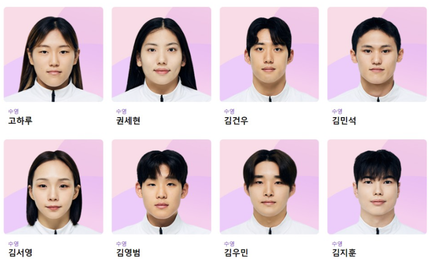 항저우 아시안게임 수영 대표팀