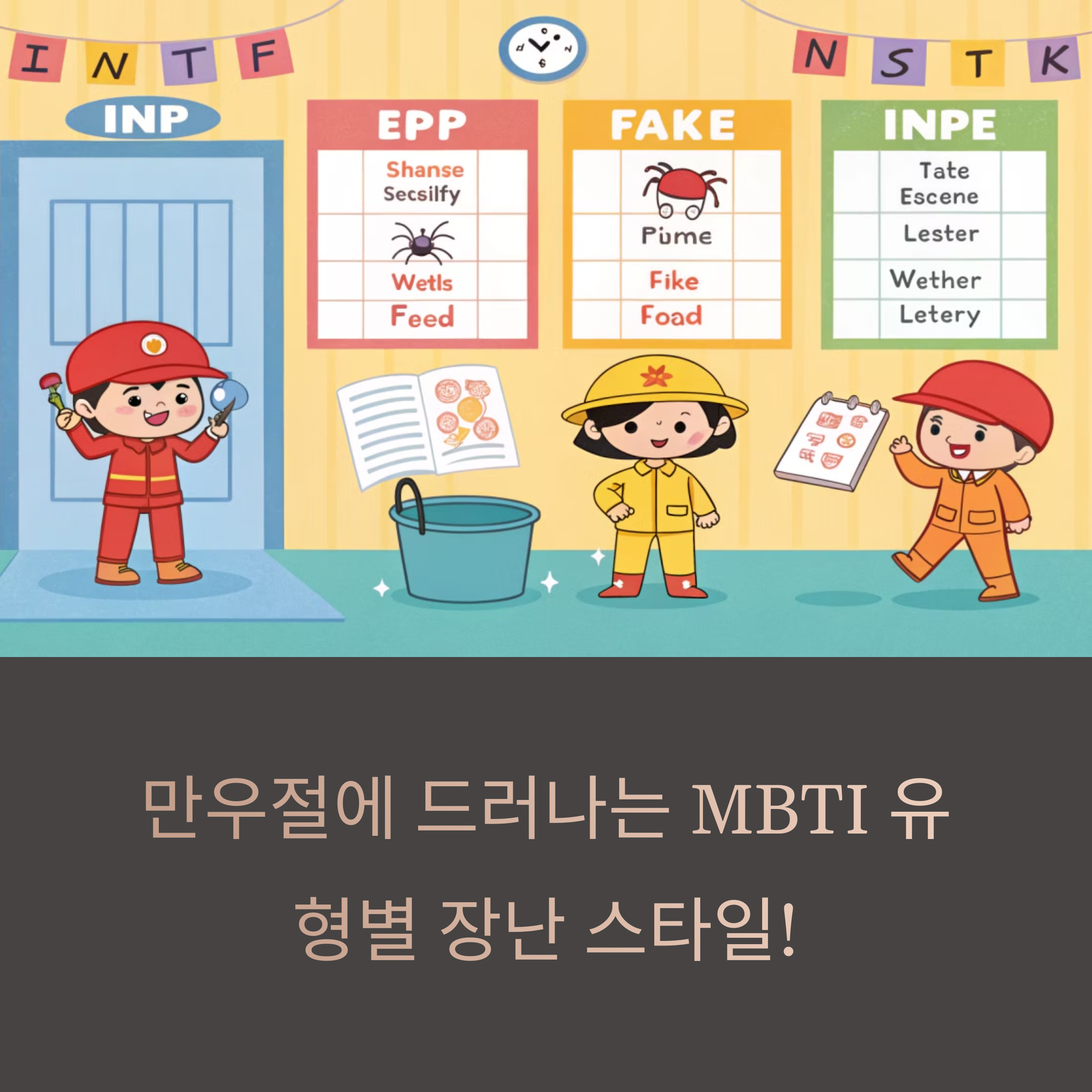 MBTI 유형별 장난 스타일