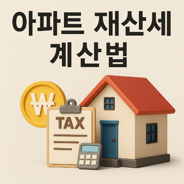 2025년 아파트 재산세 납부기한 및 계산법