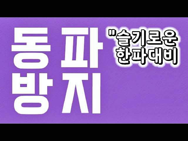 촬영 동파 셀프 해빙 녹이기 방법 조회 수 59만 뷰 난방비 폭탄 난방비 보일러 분배기 절약법 추천