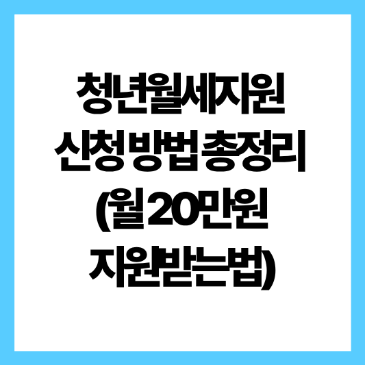 청년월세지원