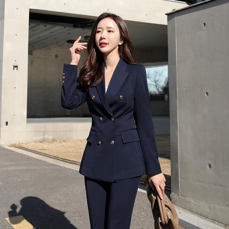 비즈니스여성정장 수트 여성 오피스룩 정장 가을 겨울