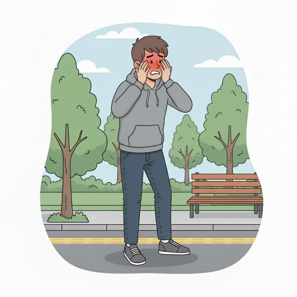 부끄러울 때 얼굴이 빨개지는 이유: 교감 신경계와 안면 혈관 확장