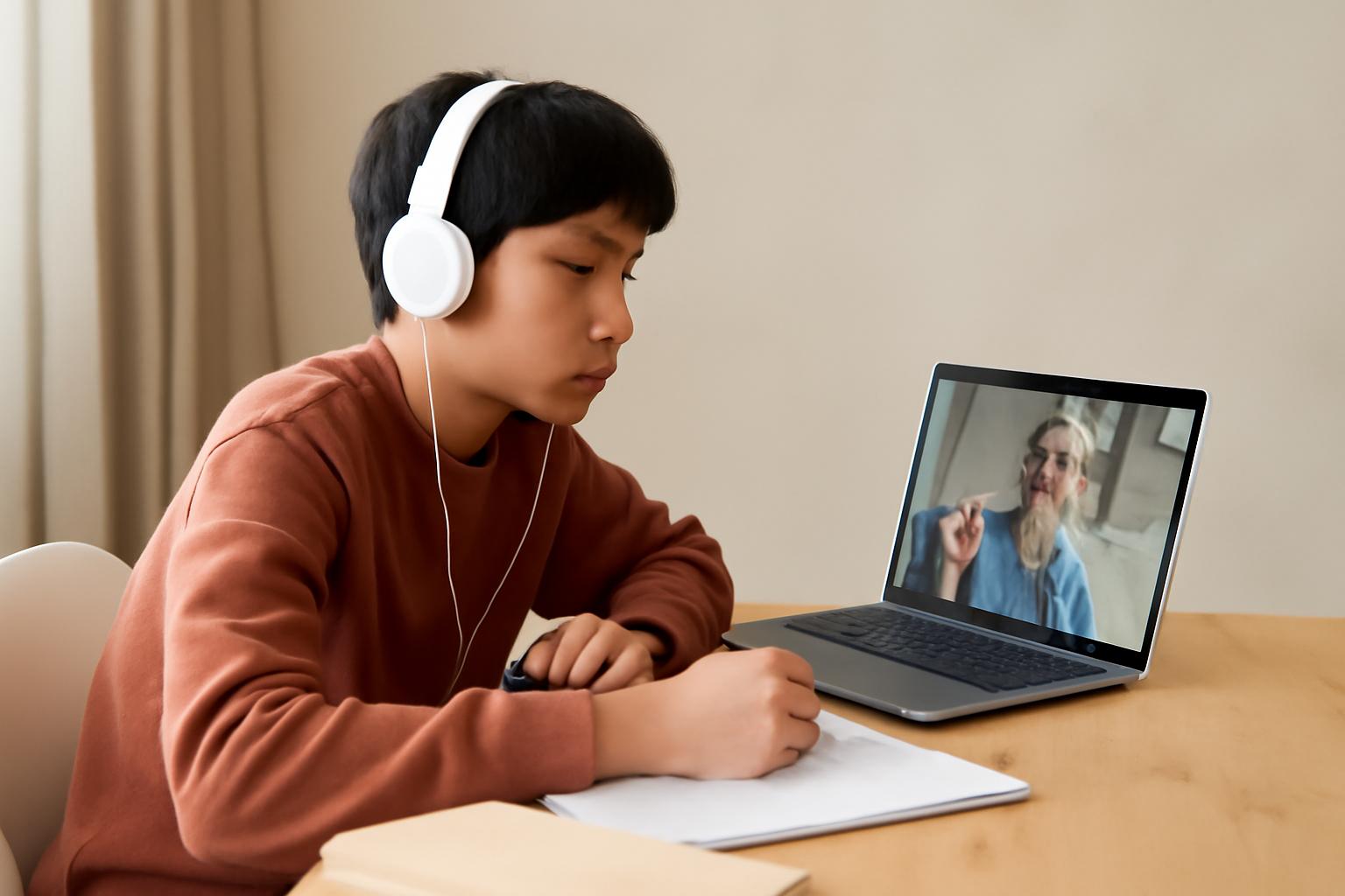 중학생 화상영어 수업