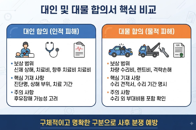 교통사고 합의서 양식