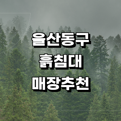 울산 동구 흙침대