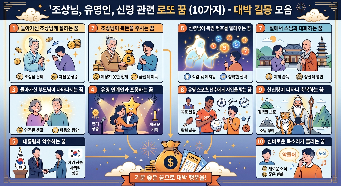 조상 꿈 가문을 일으킬 횡재수의 신호