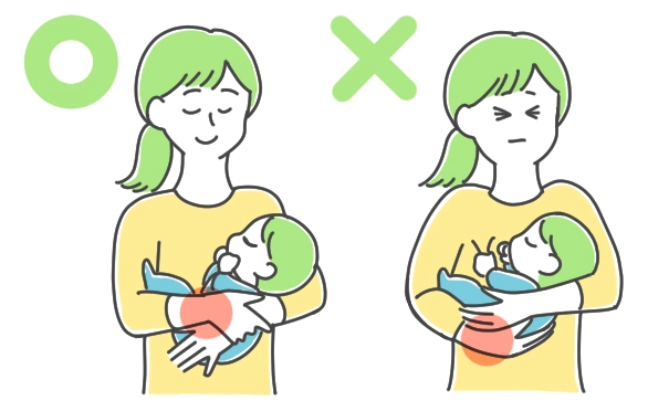 옆에 안기
