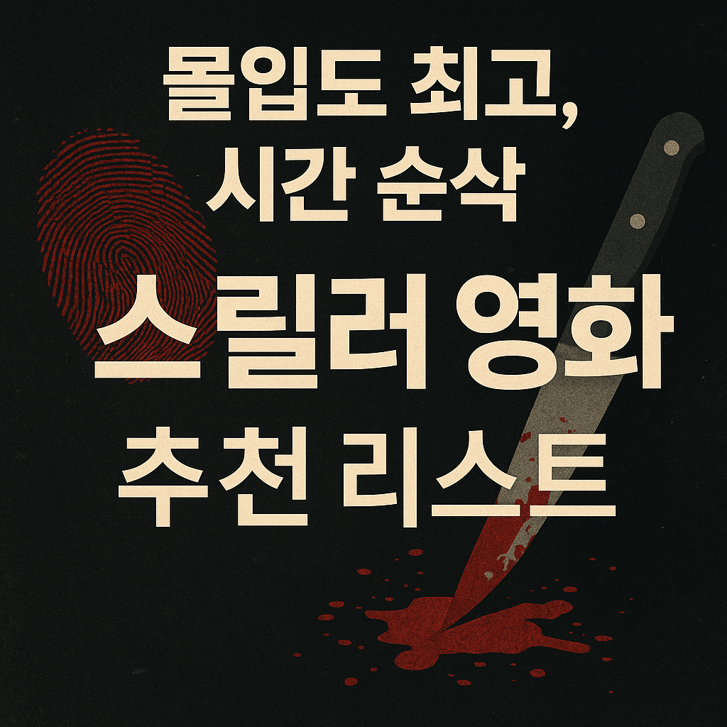 몰입도 최고, 시간 순삭 스릴러 영화 추천 리스트
