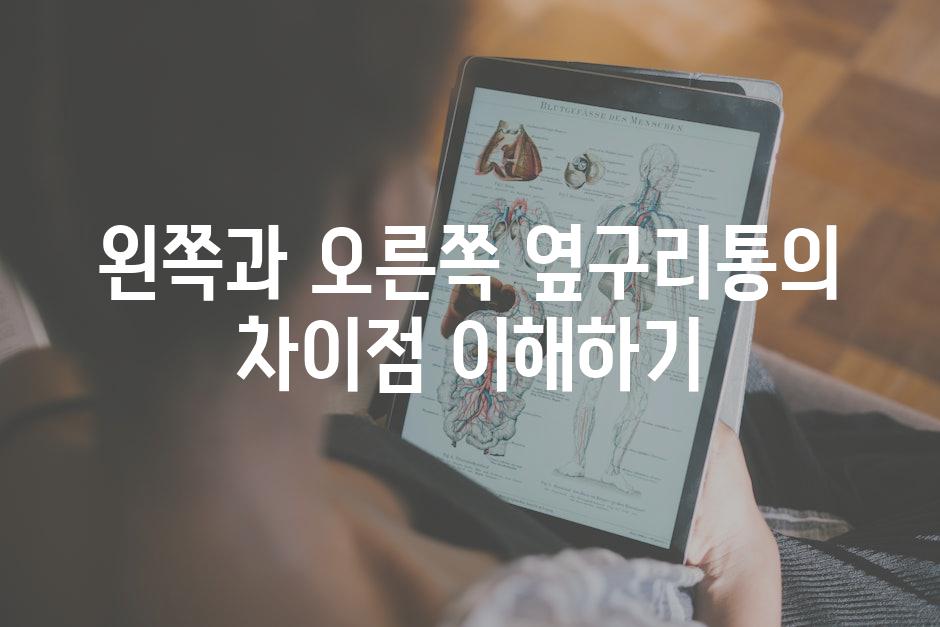 왼쪽과 오른쪽 옆구리통의 차이점 이해하기