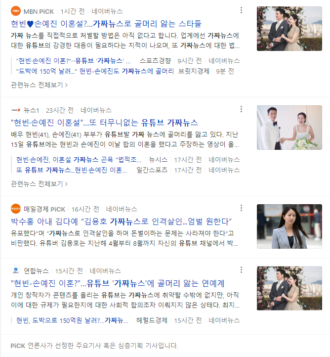 유튜브 가짜뉴스 기사