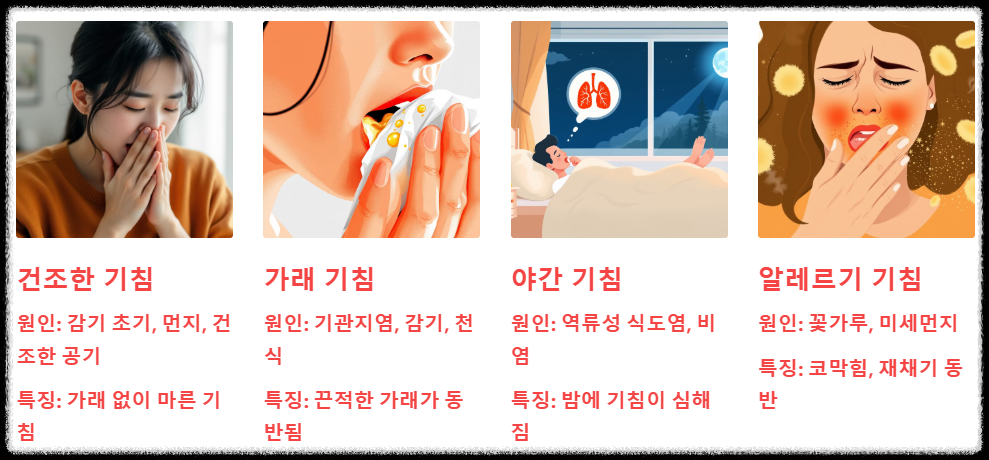 기침의 종류