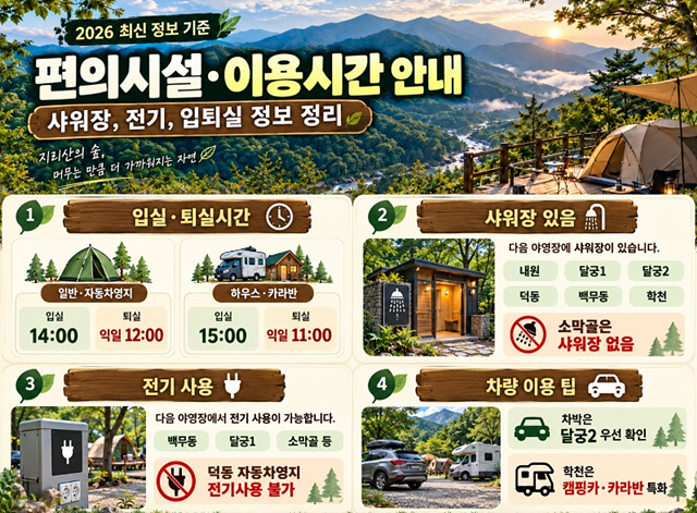 지리산 국립공원 예약통합시스템 야영장
