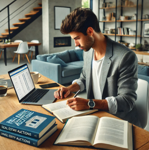 부동산 경매 소형물건 공략법 분석하는 모습