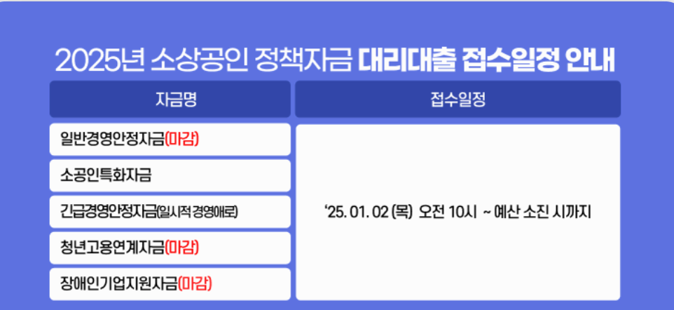 2025년 소상공인 정책자금 대출 종류 비교 – 내게 맞는 지원금 선택하기