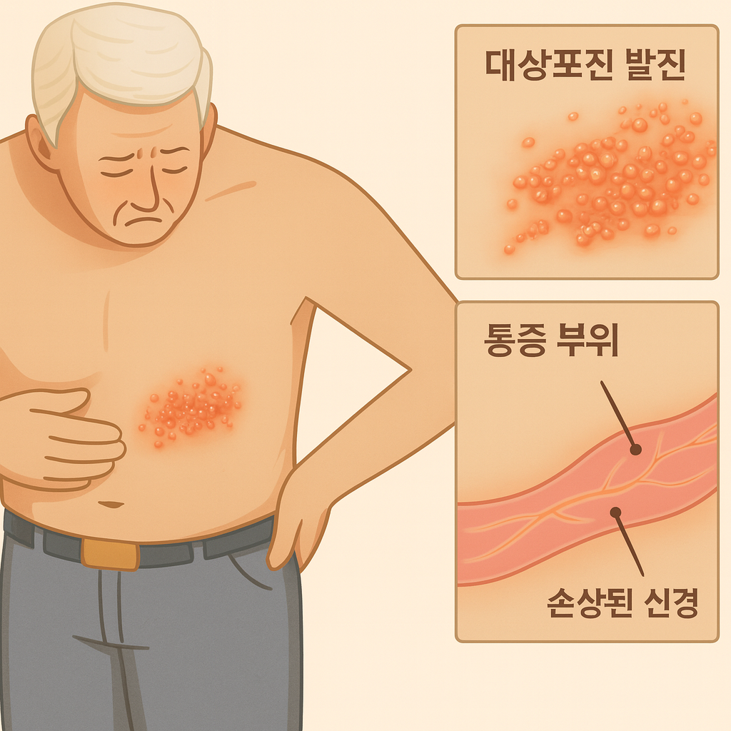 포진후 신경통 통증부위