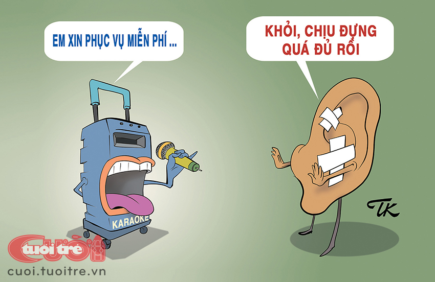 &quot;이동식 가라오케&quot; 관련 만평