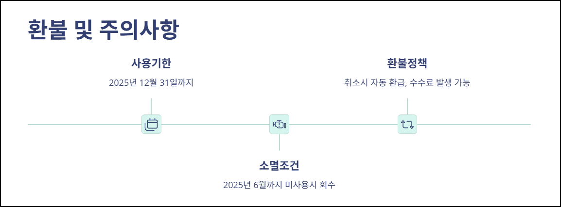 청년문화예술패스 환불 및 주의사항