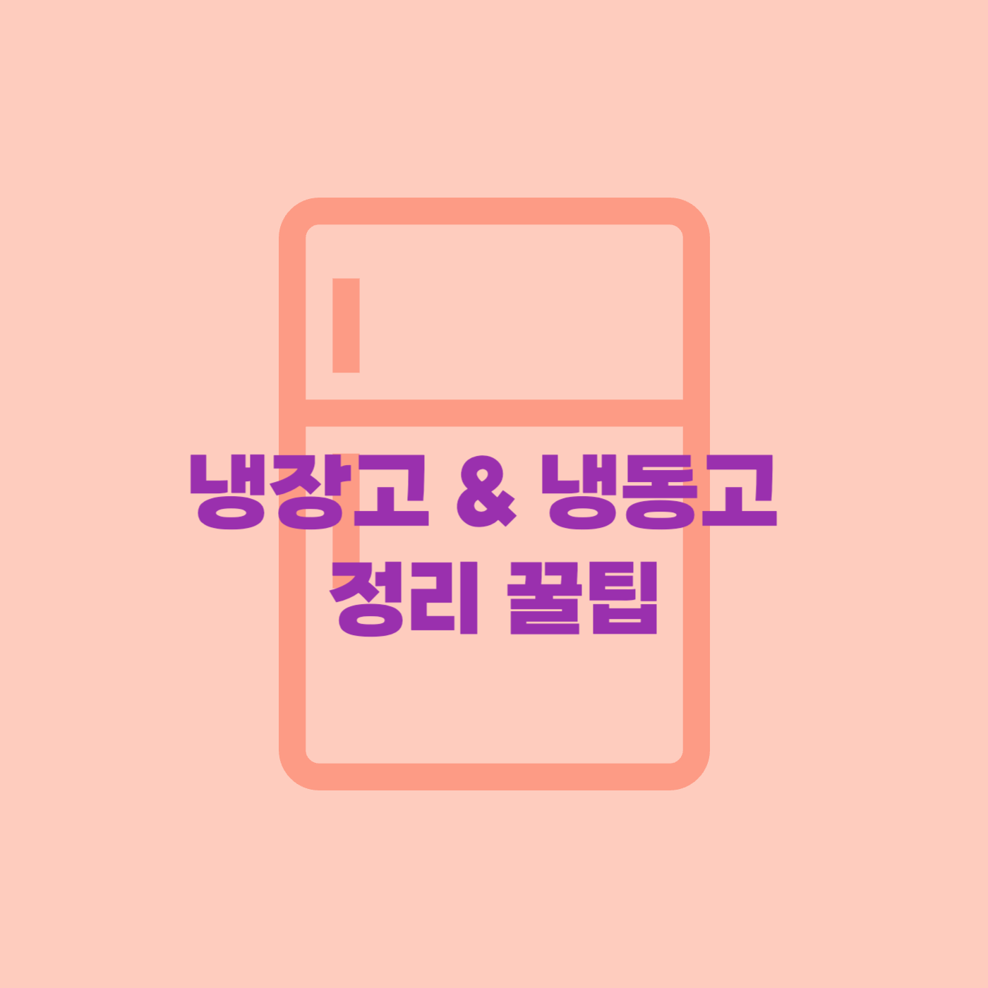 냉장고정리