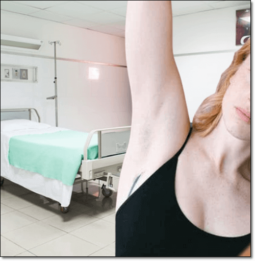 겨드랑이 화농성 한선염 환자