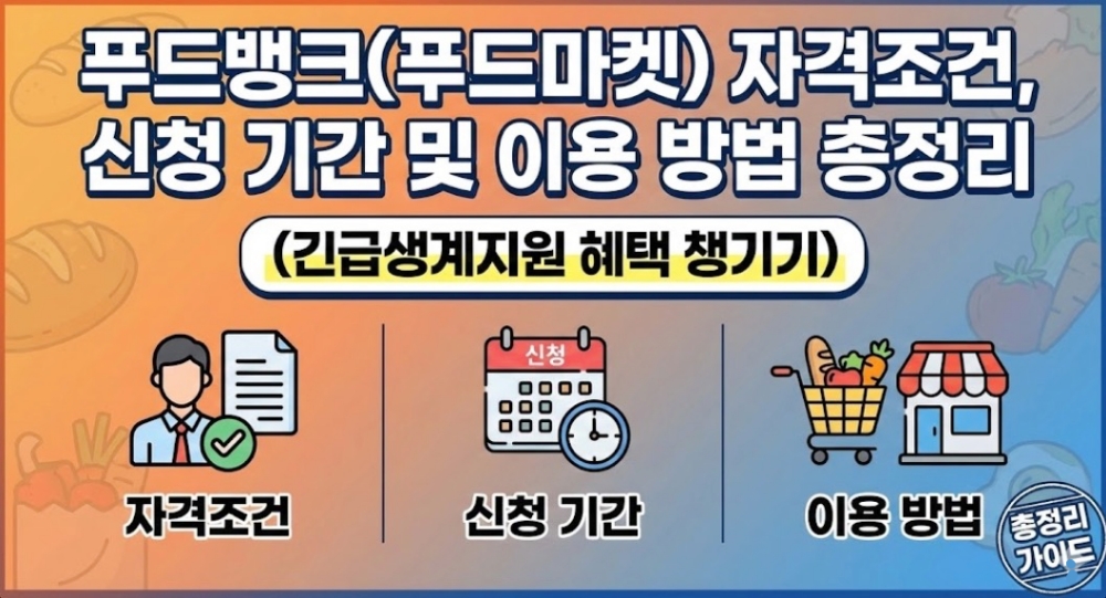 푸드뱅크-자격조건-신청방법