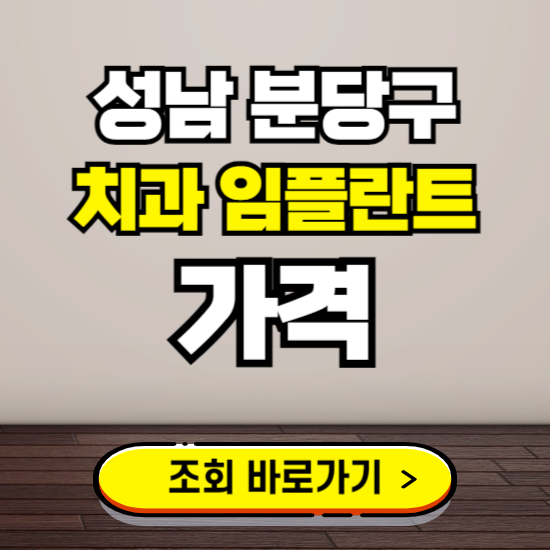 성남 분당구 임플란트 가격 진료 비용 확인하는 곳 ❘ 치과 추천