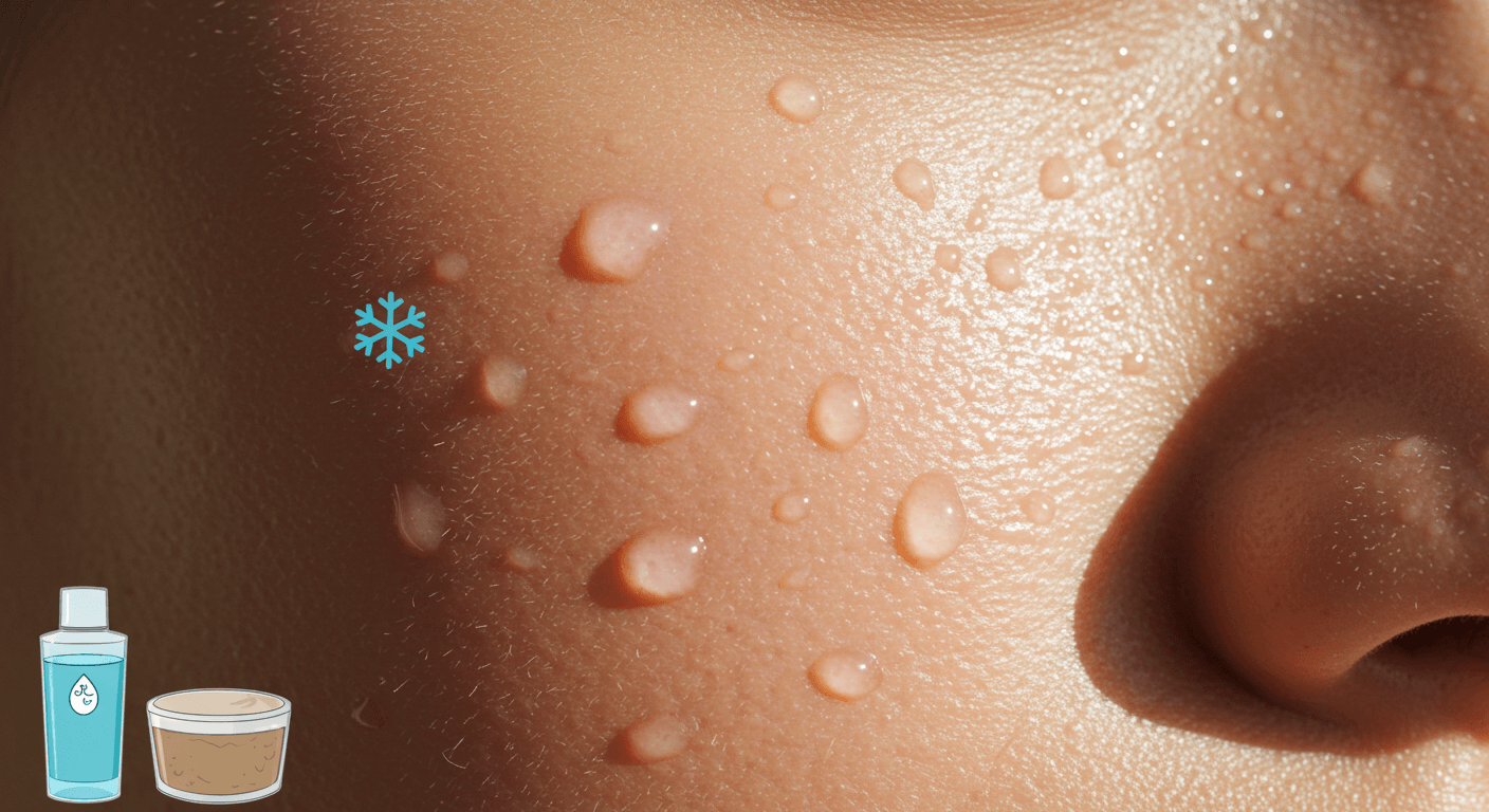 "모공 확장, 고온다습 환경의 대표 증상"에 대한 이미지입니다.