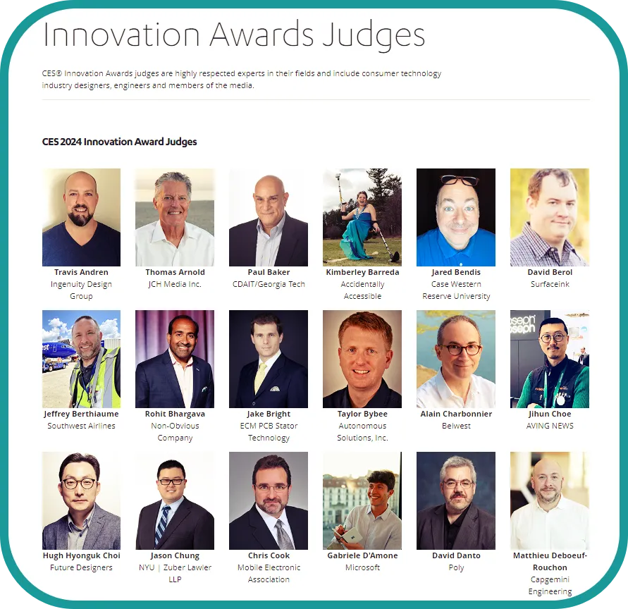 CES2024혁신상심사위원들