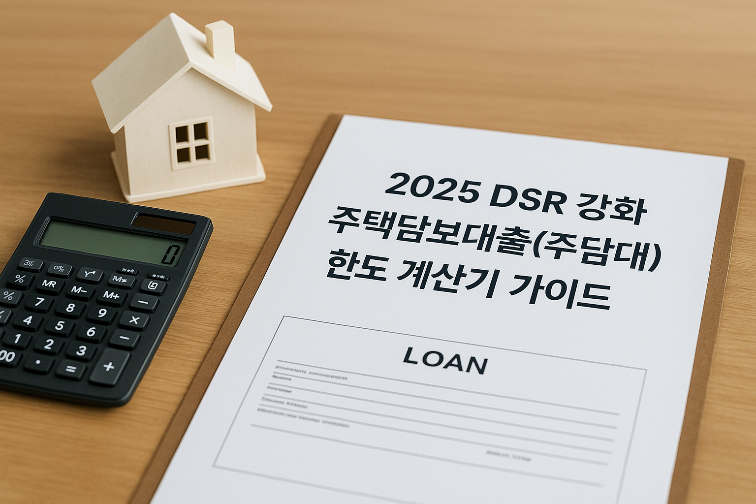 2025 DSR 강화 주택담보대출(주담대) 한도 계산기 가이드 관련 이미지
