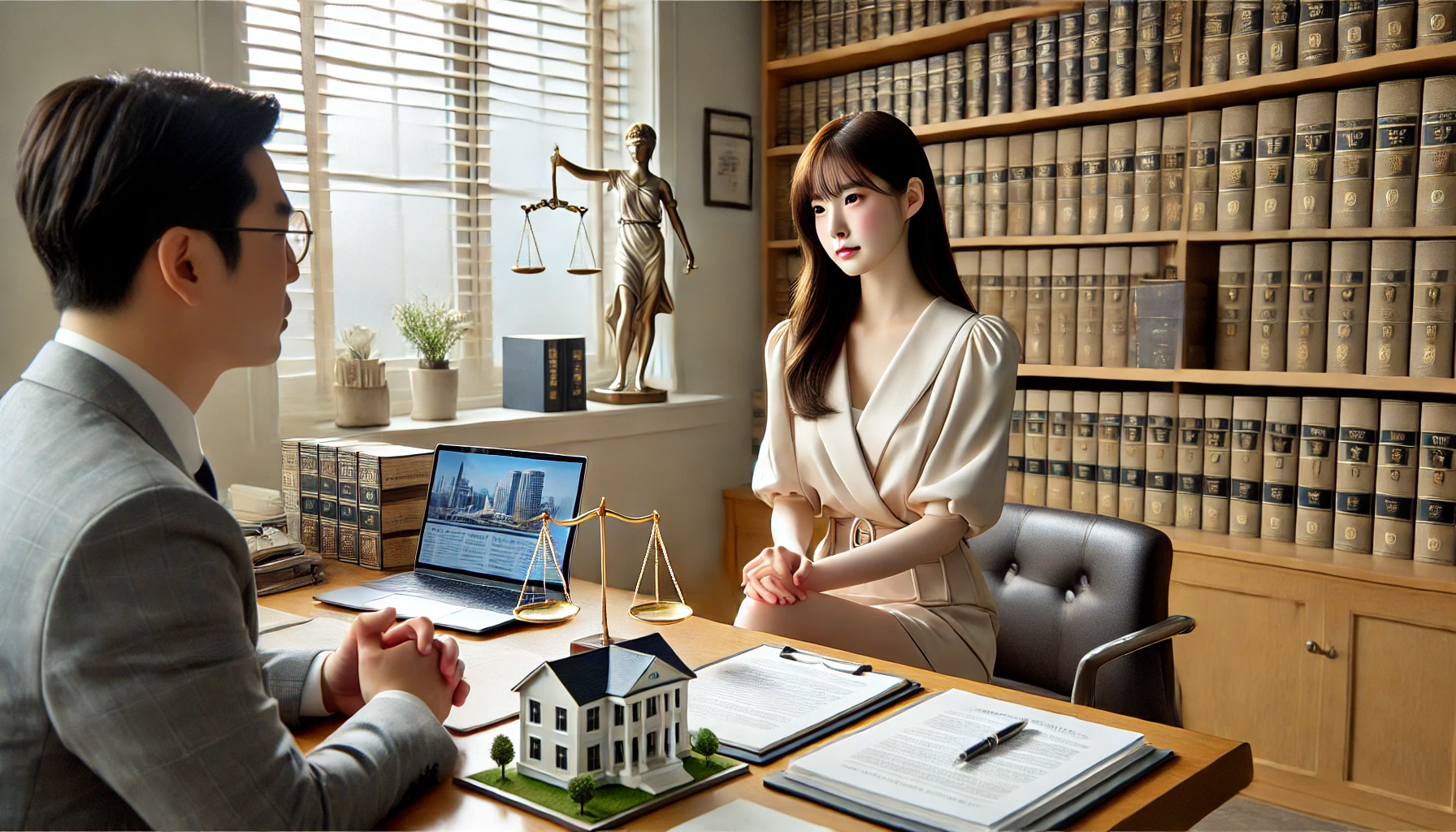 공인중개사협회 업무 관련 확인하는 이미지