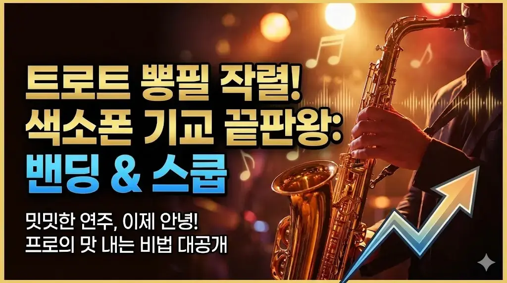 트로트의 '뽕필'을 완성하는 색소폰 기교: 밴딩 &amp; 스쿱 완전 정복