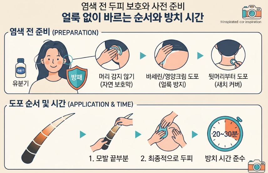 셀프 염색 방법